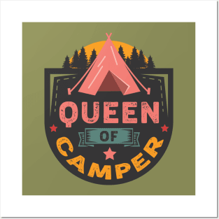 Queen Camper Posters and Art